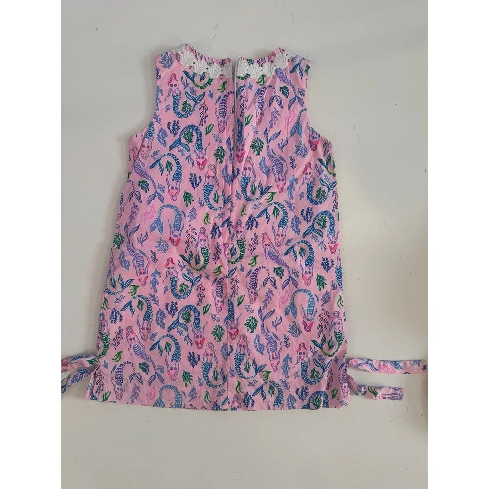 Lilly Pulitzer Girls Dress Size 6 Pink Blossom Girl's Night Out Print Dress - Picture 2 of 8